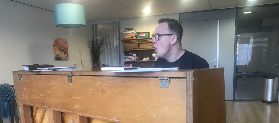 Bart Donkers, muziektherapeut van park Zuiderhout.